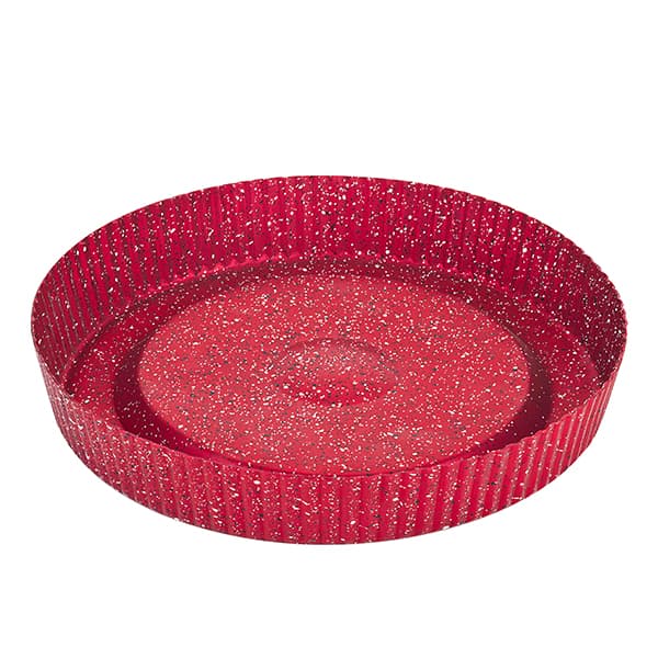 OMS Granite Tart Cake Mold 28cm Red