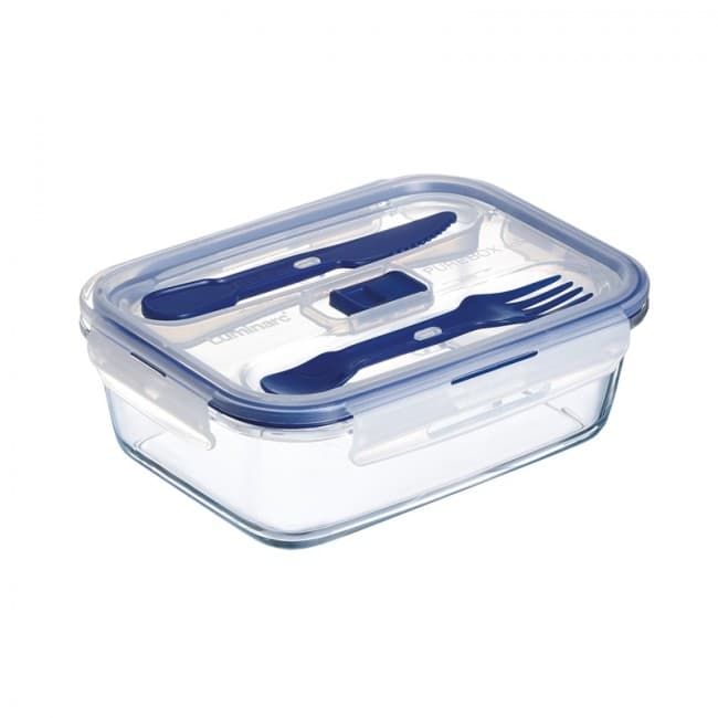 Luminarc Lunch Pure Box 1.22ml with Cutlery