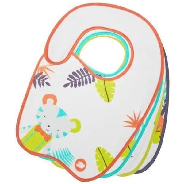 BebeConfort Jungle Vibes bibs Size 1/2 Set of 5