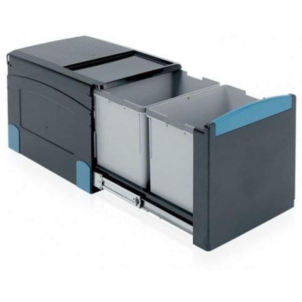 Brabantia Built-in Bin 2 Part Separator Black (2 x 18)L