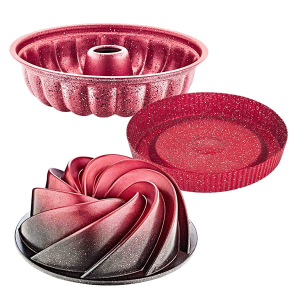 OMS Red Oven Dishes Set of 3