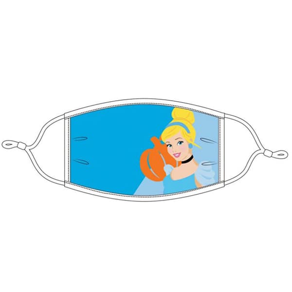 Disney Princess Cindrella 3 Layers Face Mask Set of 3 pcs Re usable-2 Size: XS (4-6-Yrs)