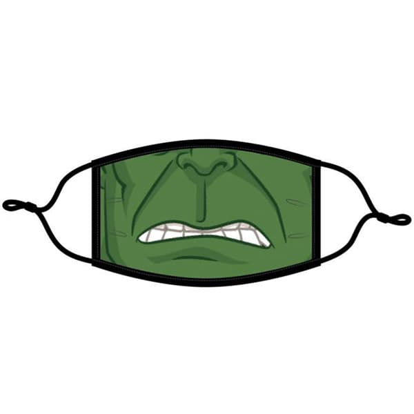 Hulk 3 Layers Face Mask Set of 3 pcs Re-usable 2 Size: S (7-12-Yrs)