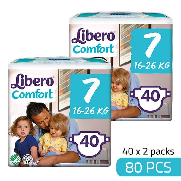 Libero Daipers Comfort 7 - 16-26 Kg Promo Box (40 x 2 =80 Pcs)