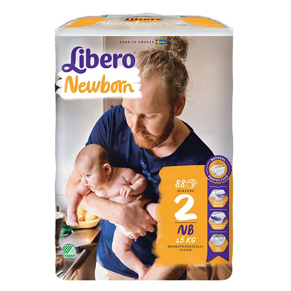 Libero Daipers Comfort Newborn 2 - 3-6 KG (88 Pcs)
