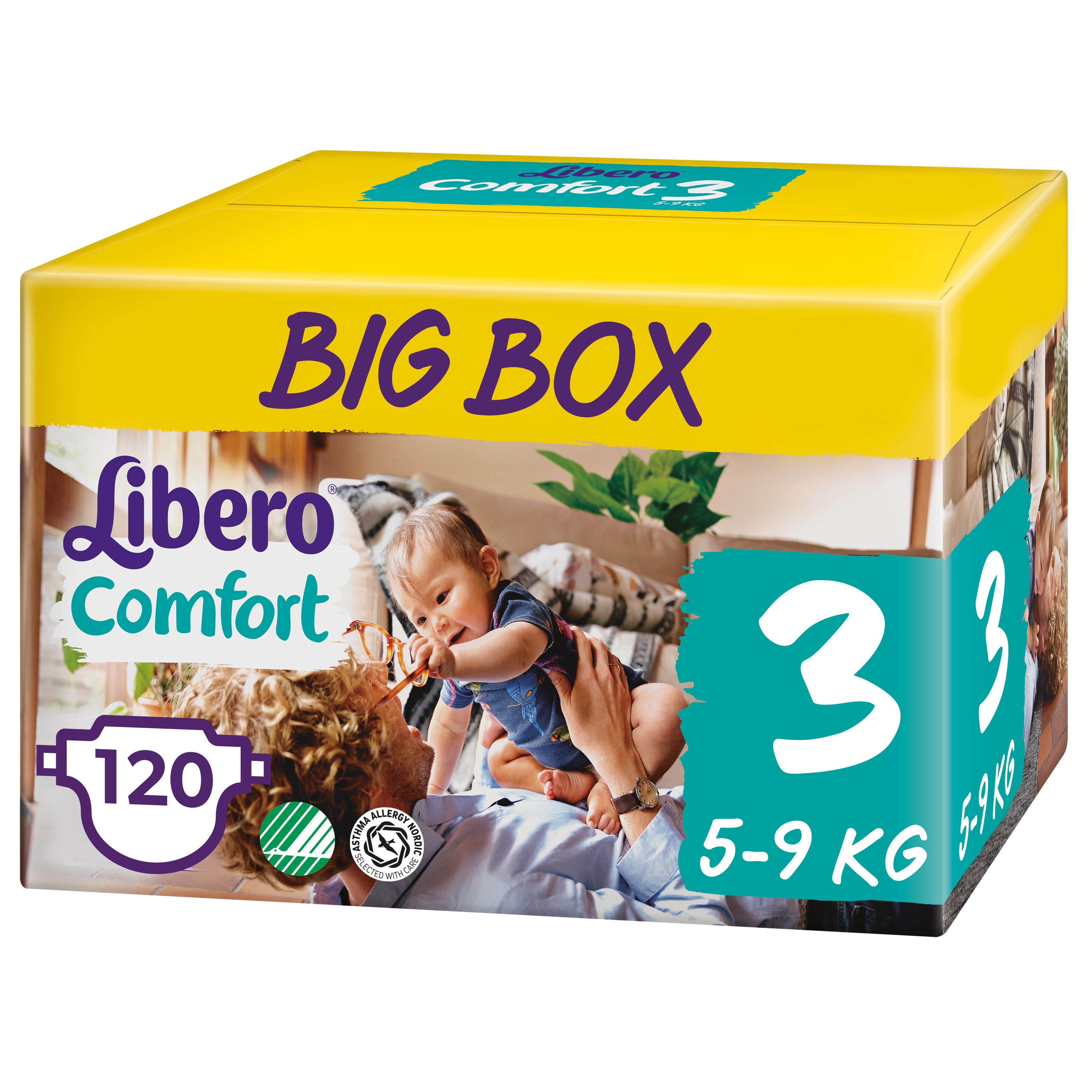 Libero Daipers Comfort 3 - 5-9 KG Promo Box (60 X 2=120 Pcs)
