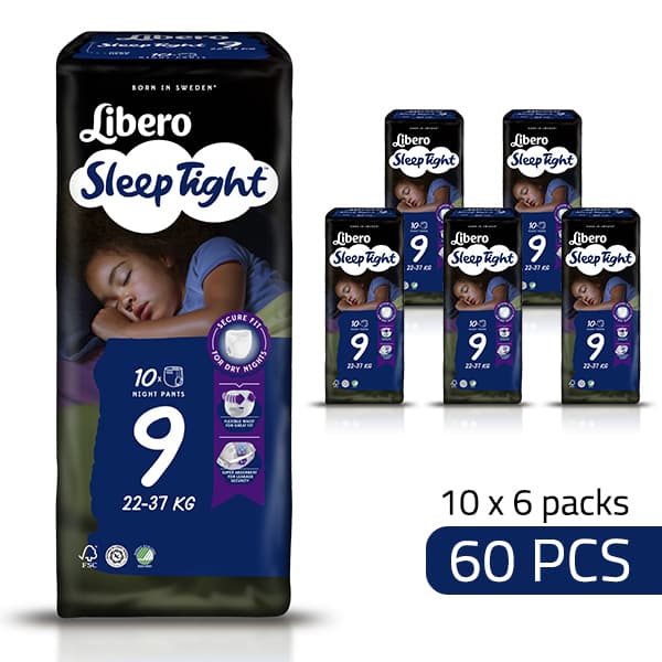 Libero Daipers Comfort 9 - 22-37 Kg Box (10 X 6 =60 Pcs)