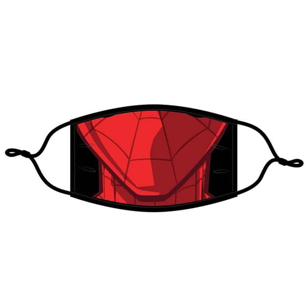 Spiderman 3 Layers Face Mask Set of 3 pcs Re-usable-2 Size: L (Adult) Free Ear Saver