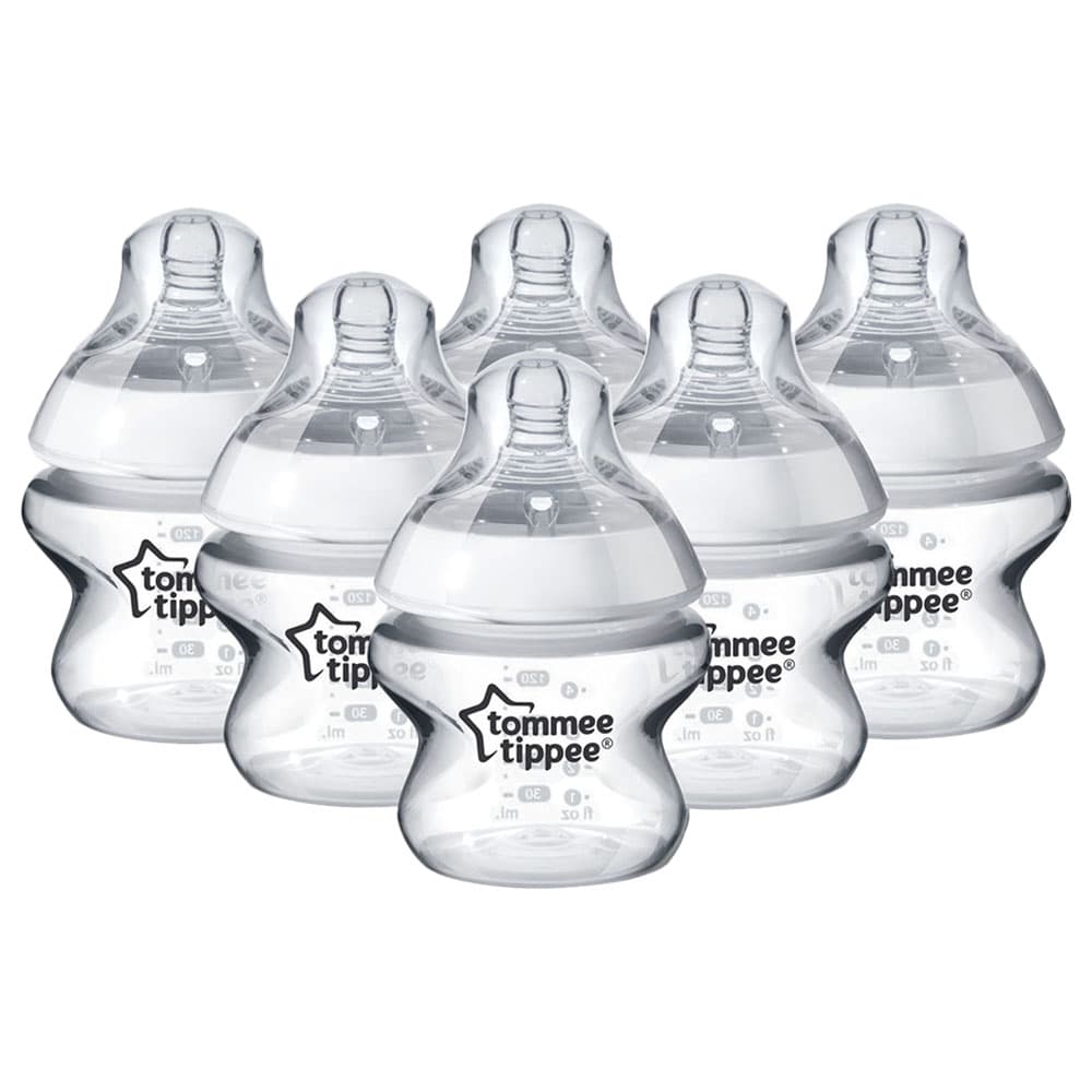 Tommee Tippee 6x150ml Easi-Vent Feeding Bottle BPA free