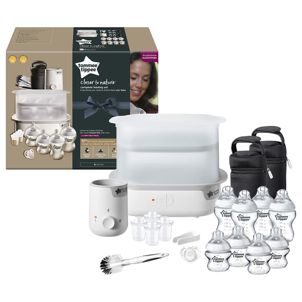 Tommee Tippee Closer to Nature Complete Feeding Kit - White