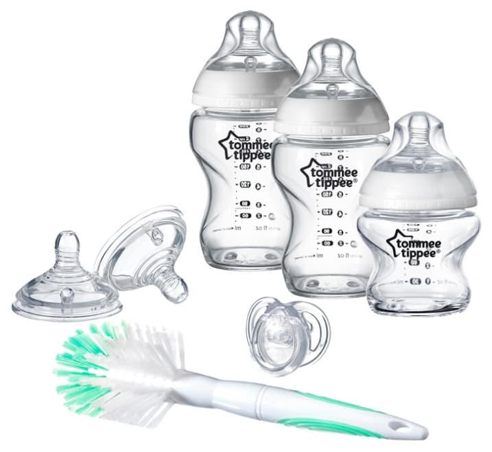 Tommee Tippee Closer to Nature New Born Kit- Clear - Glass