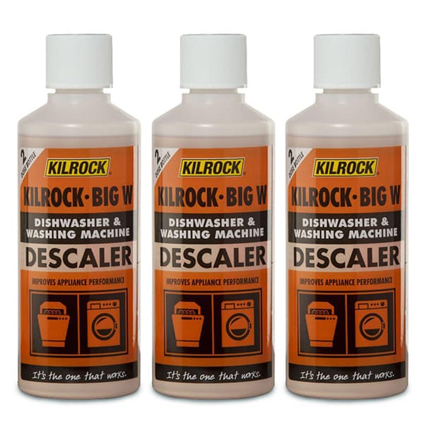 Bundle of 3 Kilrock Big-K Washing Machine and Dishwasher Descaler 400ml (2 Doses)
