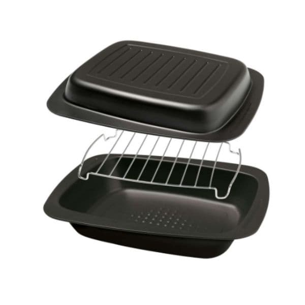 Guardini Gardenia Set of Roast Pan + Steel Grill + Baking Sheet - Gardenia