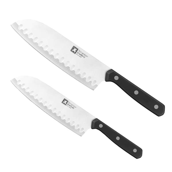 Bundle of 2 Amefa Richardson Sheffield Cucina Santoku Knives (12.5 & 17.5cm)
