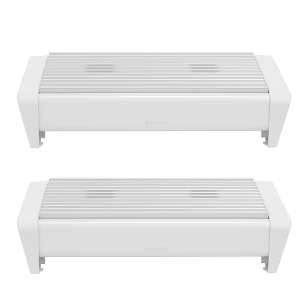 Bundle of 2 Brabantia Food Warmer 2 Burners White/Grey