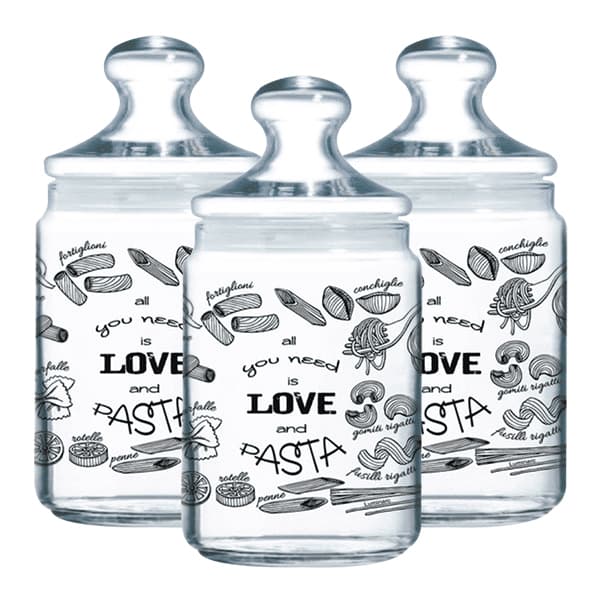 Bundle of 3 Luminarc Pasta Jar 1.0L