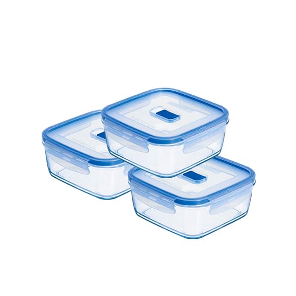 Bundle of 3 Luminarc Pure Box Active Square 380ml