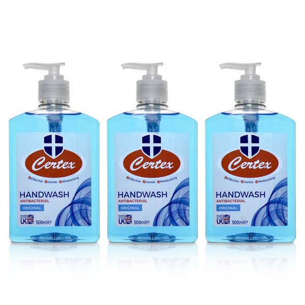 Bundle of 3 MPM Certex Anti-Bacterial Handwash 500ml