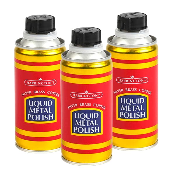 Bundle of 3 MPM Harringtons Metal Polish Liquid 200ml