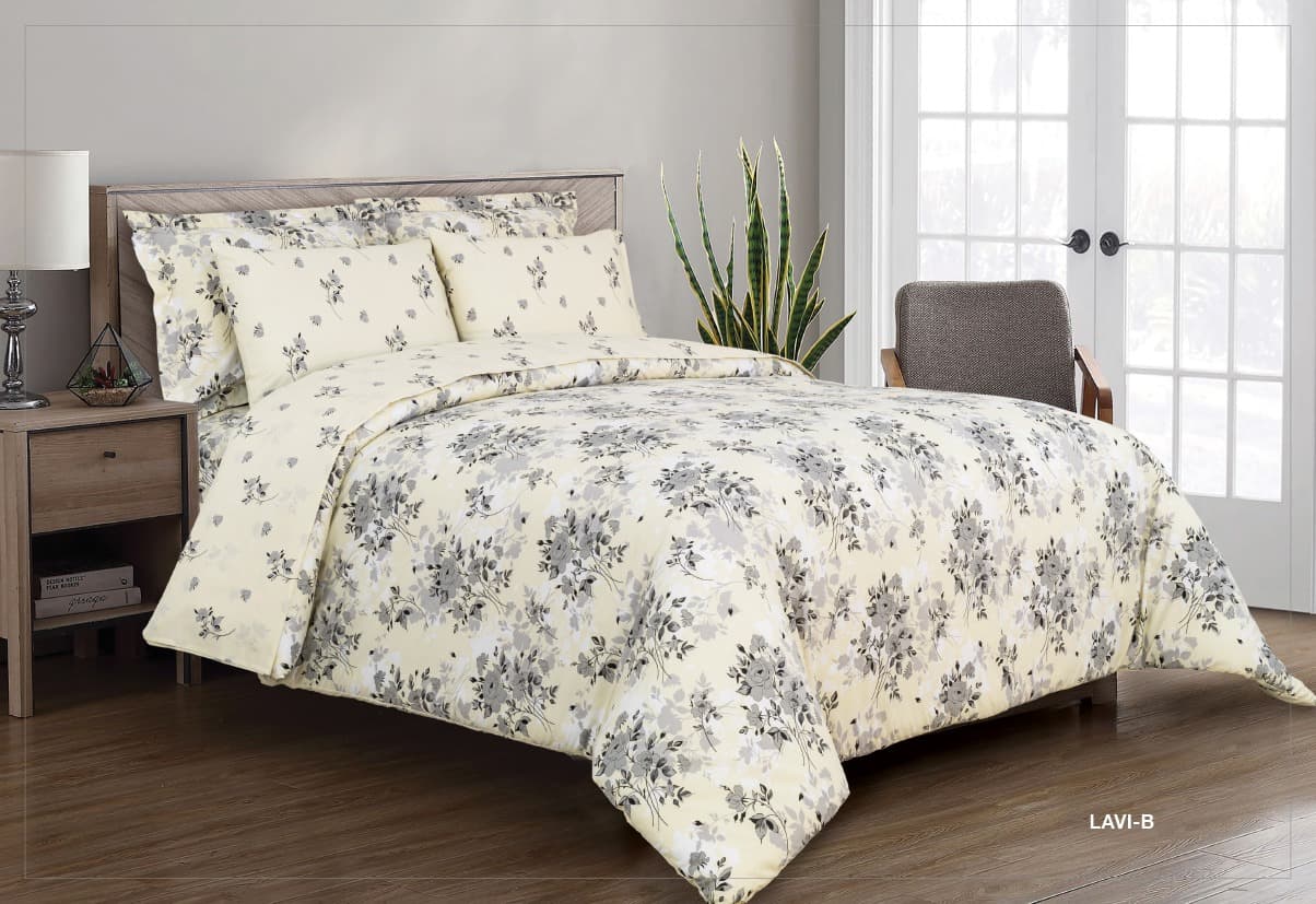 Cannon King Printed Comforter 4 pcs ( LAVI-B )