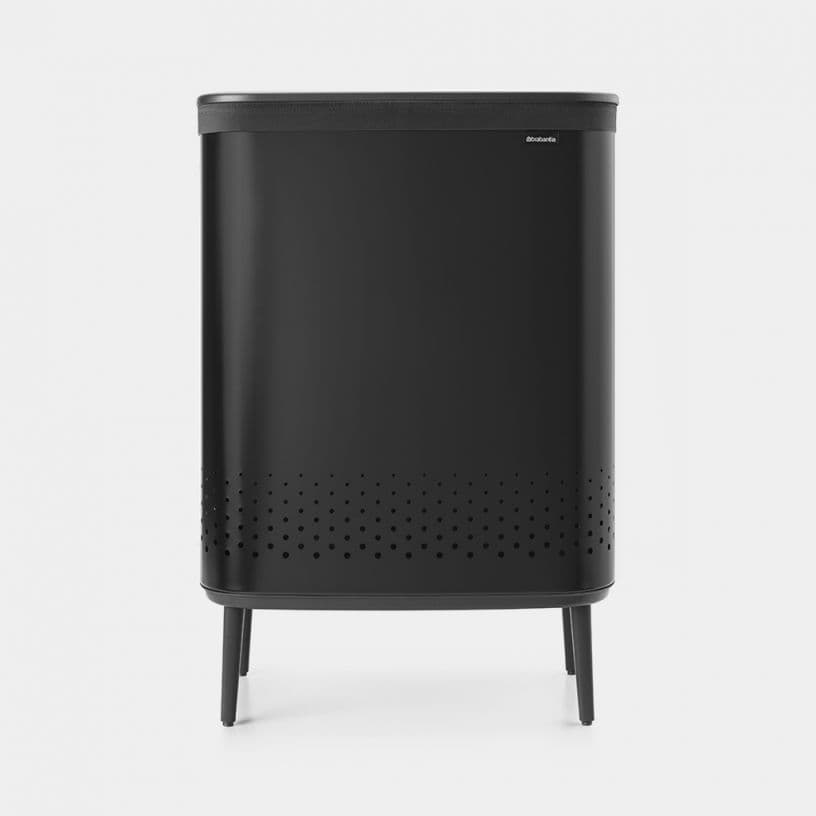Brabantia Bo Separated Laundry Bin 2x45 Ltr Matt Black