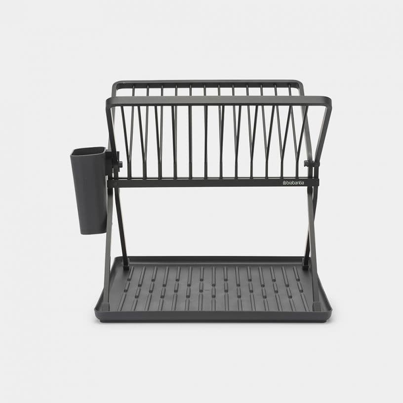Brabantia Foldable Dish Drying Rack Dark Grey
