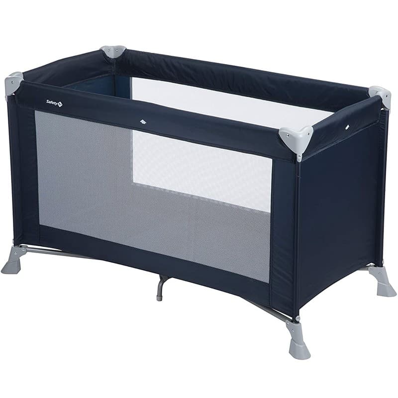 Safety First Soft Dreams Baby Cot Navy Blue