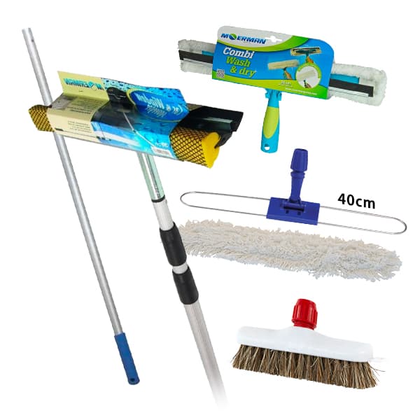 Bundle of 6 Moerman Floor & Window Cleaning Set 40cm