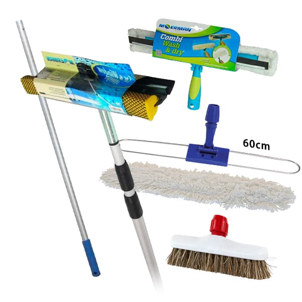 Bundle of 6 Moerman Floor & Window Cleaning Set 60cm