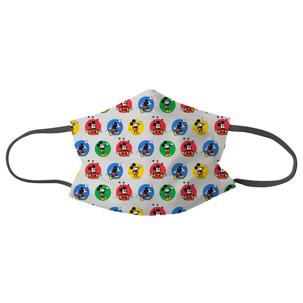 Disney Mickey Mouse 3-Layers Face Mask Set of 3 pcs Re-usable 2 Sizes XS (4-6 Yrs & S (7-12 Yrs).