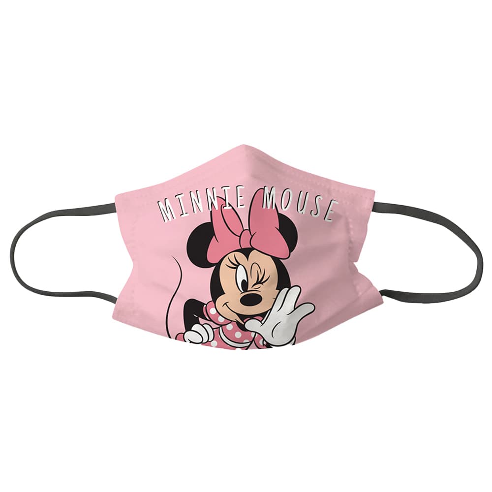 Disney Minnie Mouse 3-Layers Face Mask Set of 3 pcs Re-usable 2 Sizes XS (4-6 Yrs & S (7-12 Yrs)