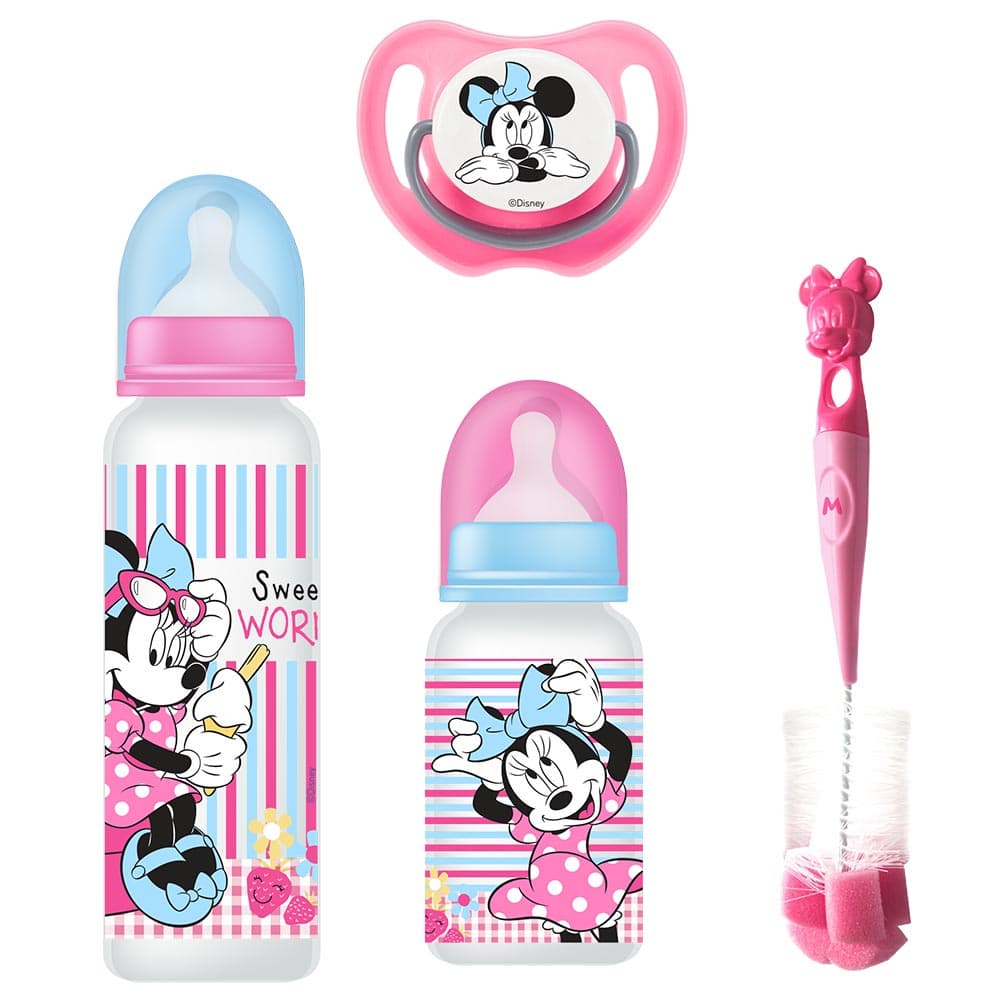 Disney Minnie Mouse Baby 4 Pcs Gift Feeding Set 0+ Months