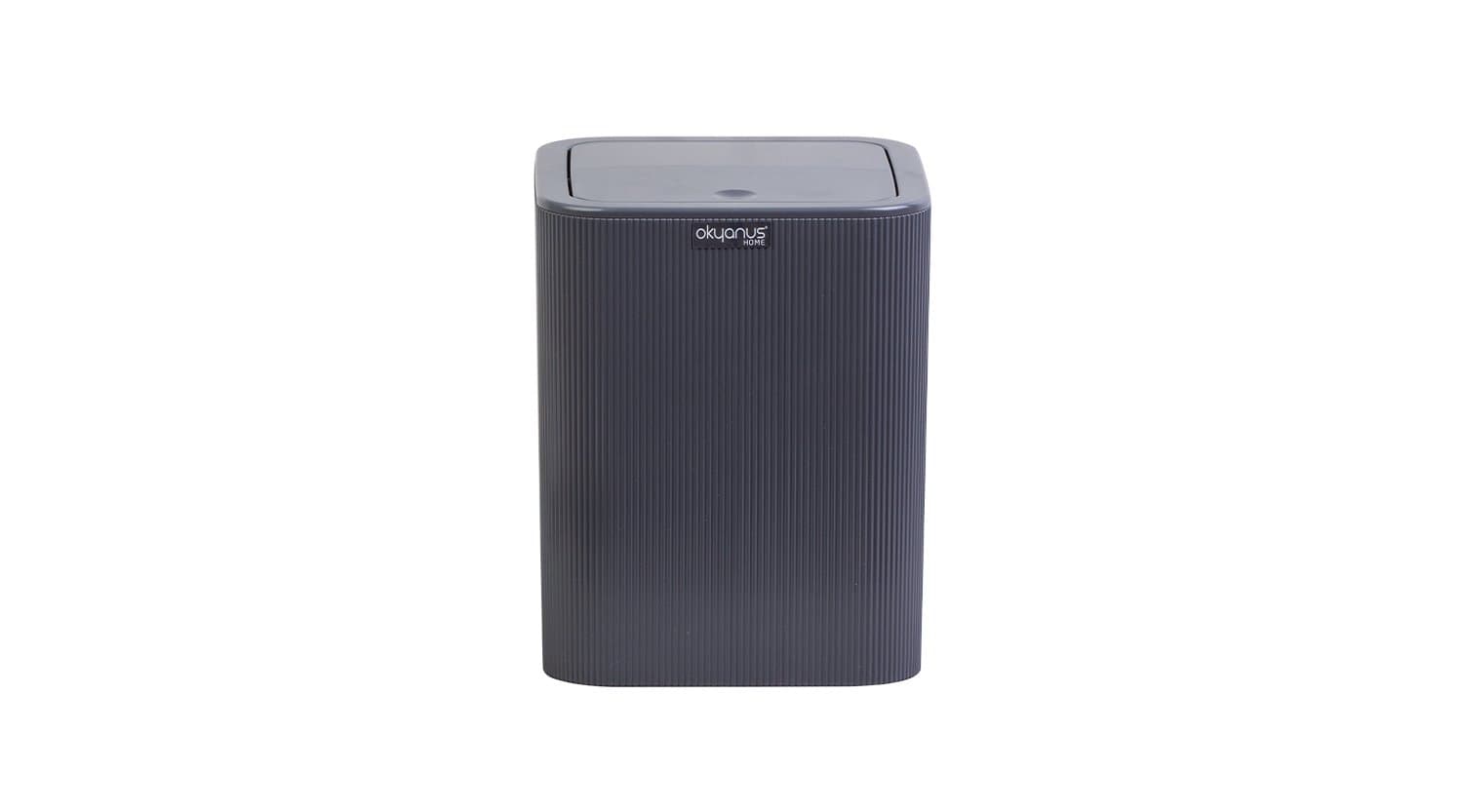 Okyanus Stripe Design Trash Bin 5 Ltr Grey
