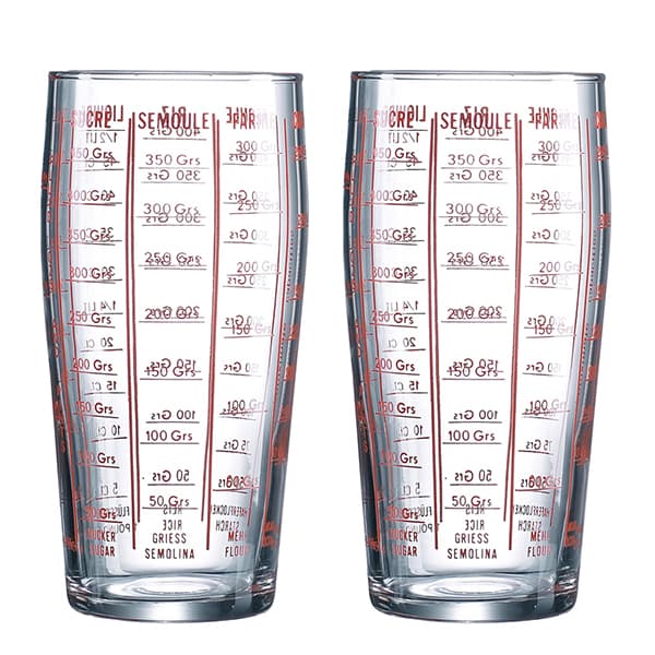Bundle of 2 Luminarc Tempered Measuring Glass