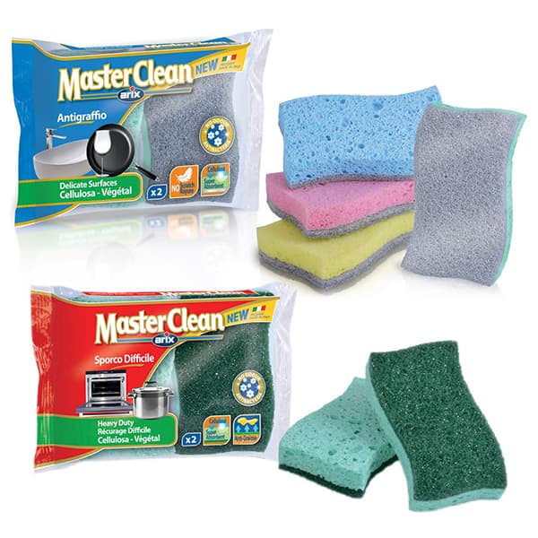 Bundle of Arix Masterclean Cellulose Anti-Scratch Sponge Set of 4