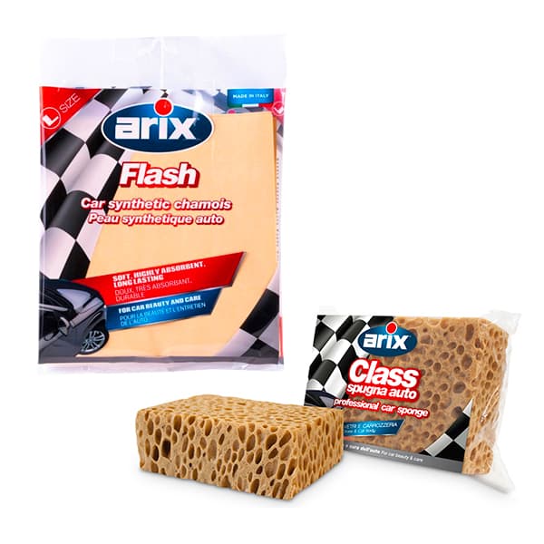 Bundle of Arix Vehicles Sponge & Chamois Cleaning Set of 2