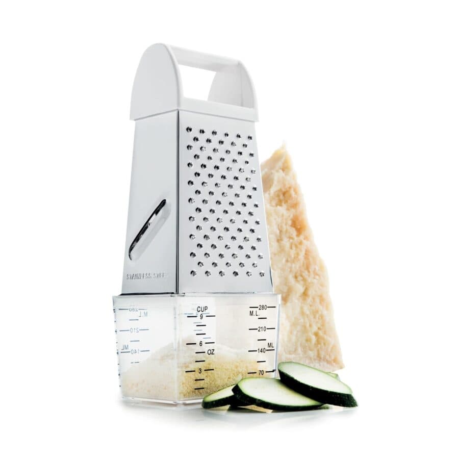 Ghidini S/S 4 Sides Grater With Container Boxed