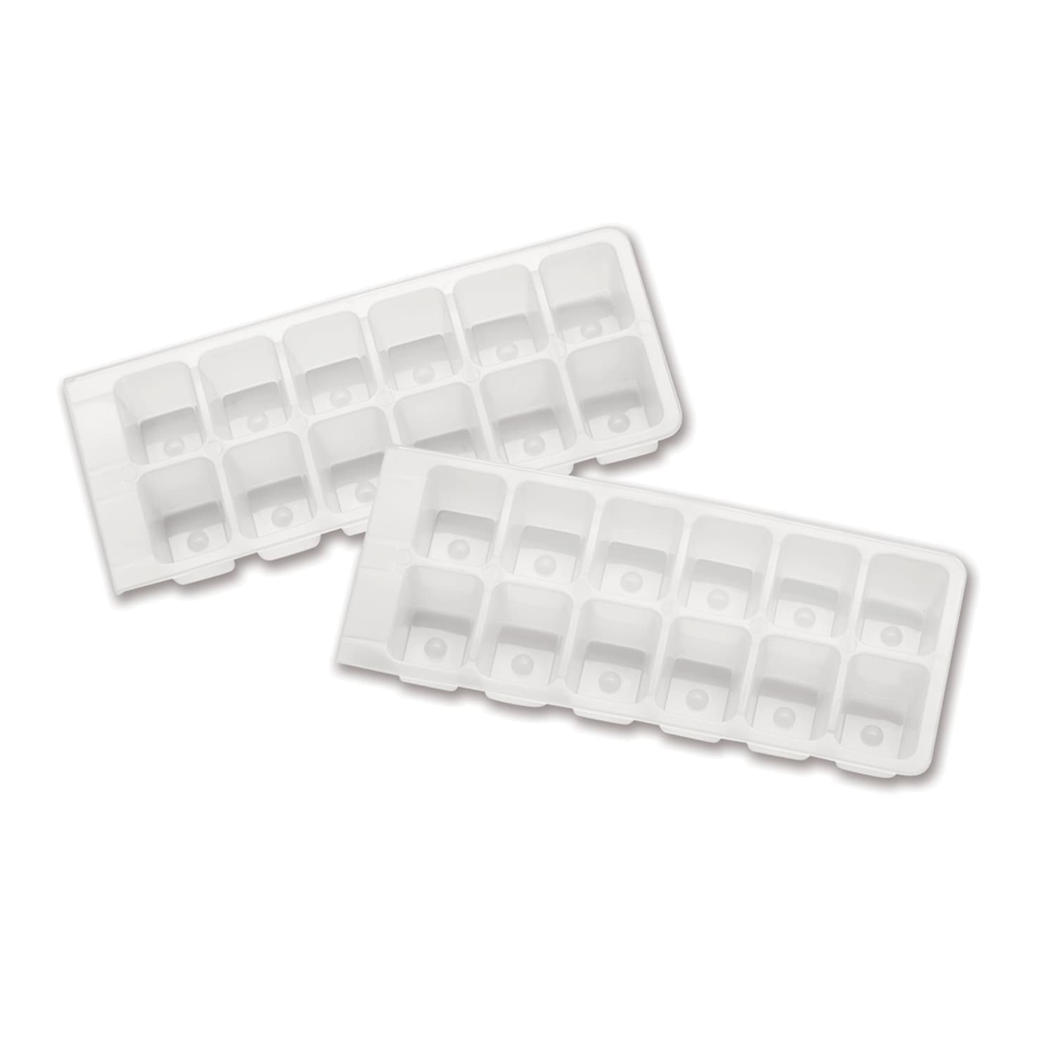 Ghidini White 2pcs Ice Cube Tray Carded