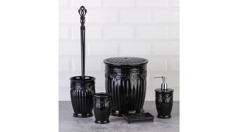 Okyanus Sultan Bathroom Set (5 pcs) Black
