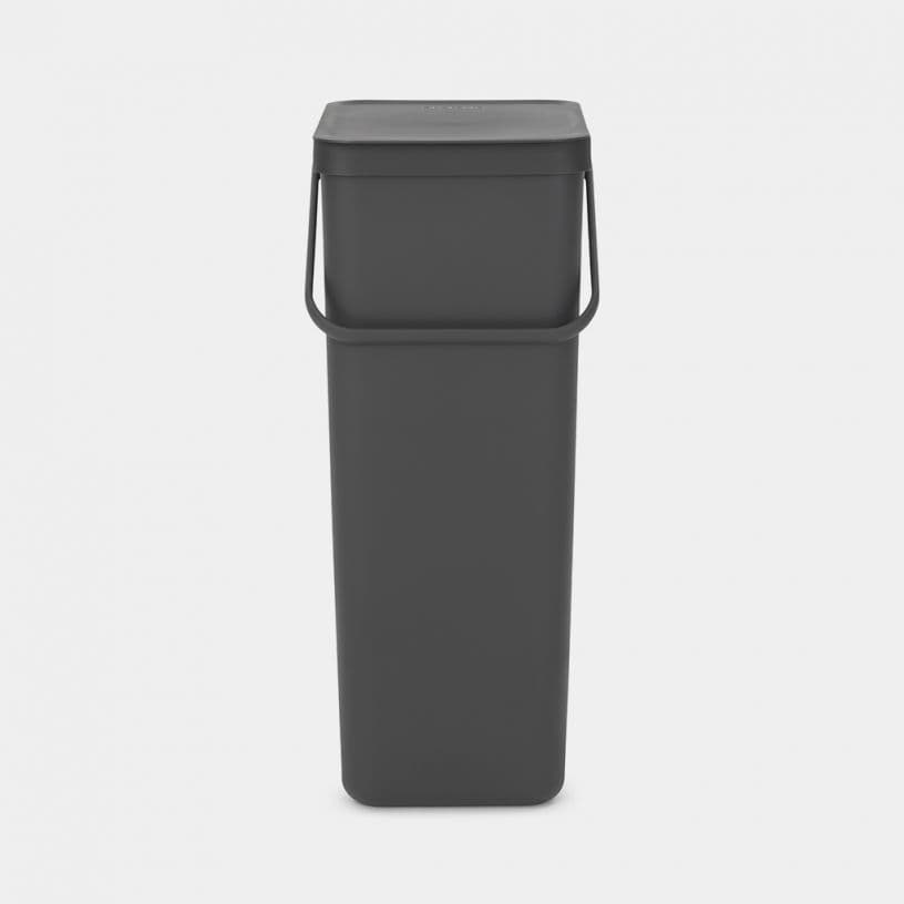 Brabantia Sort & Go Recycle Bin, 40L, Grey