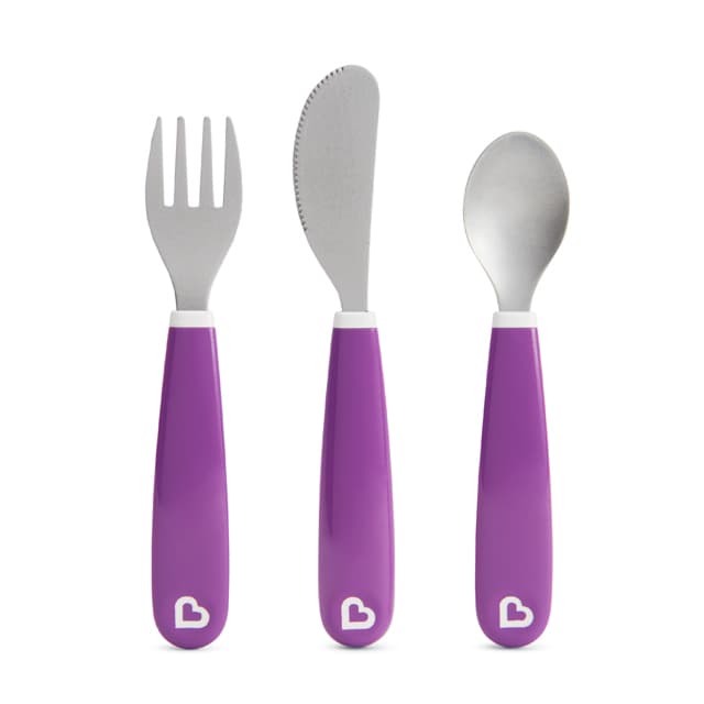 Munchkin Splash Toddler Cutlery Set Purple