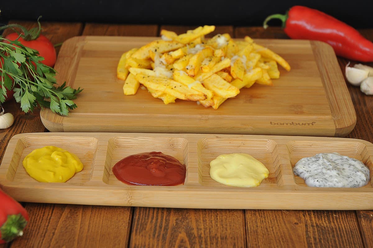 OMS Noemi 4 Sections Wooden Plate