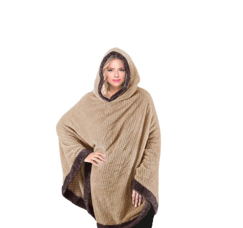 Cannon Pyramid Shape Embossed Flannel Body Wrap Gold