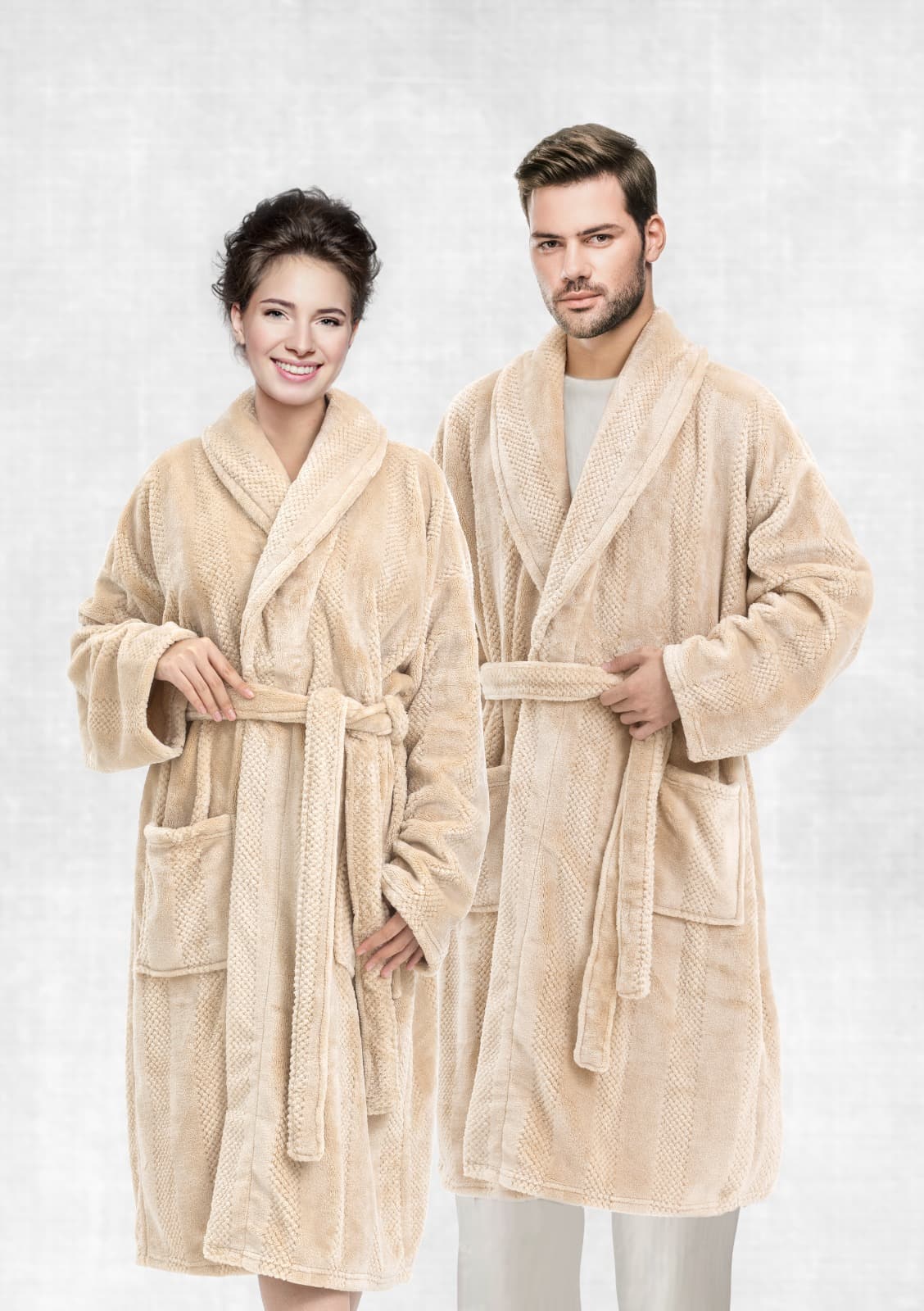 CANNON EMBOSSED FLANNEL ROBE BEG