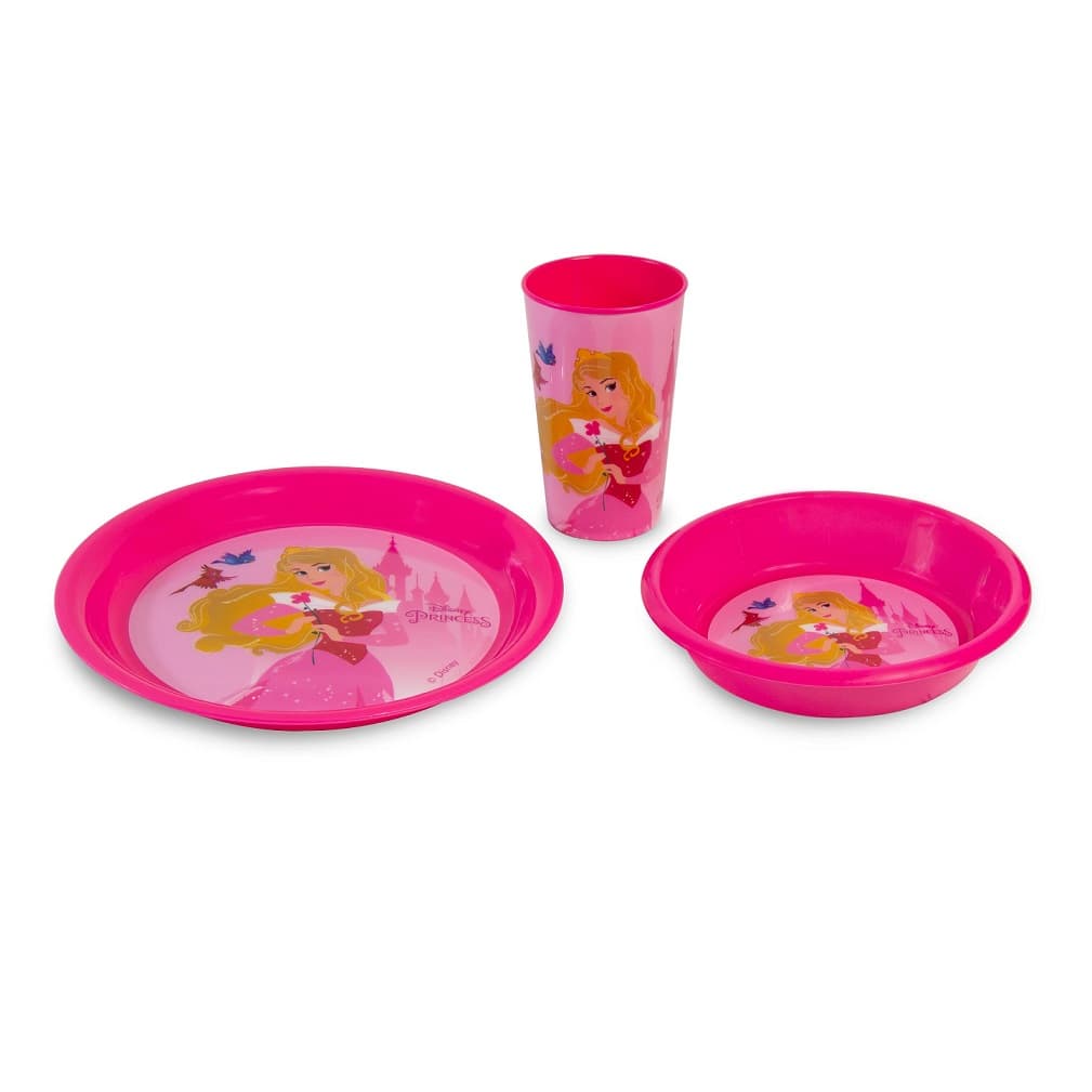 Disney Princess 3pcs Plastic Breakfast Set