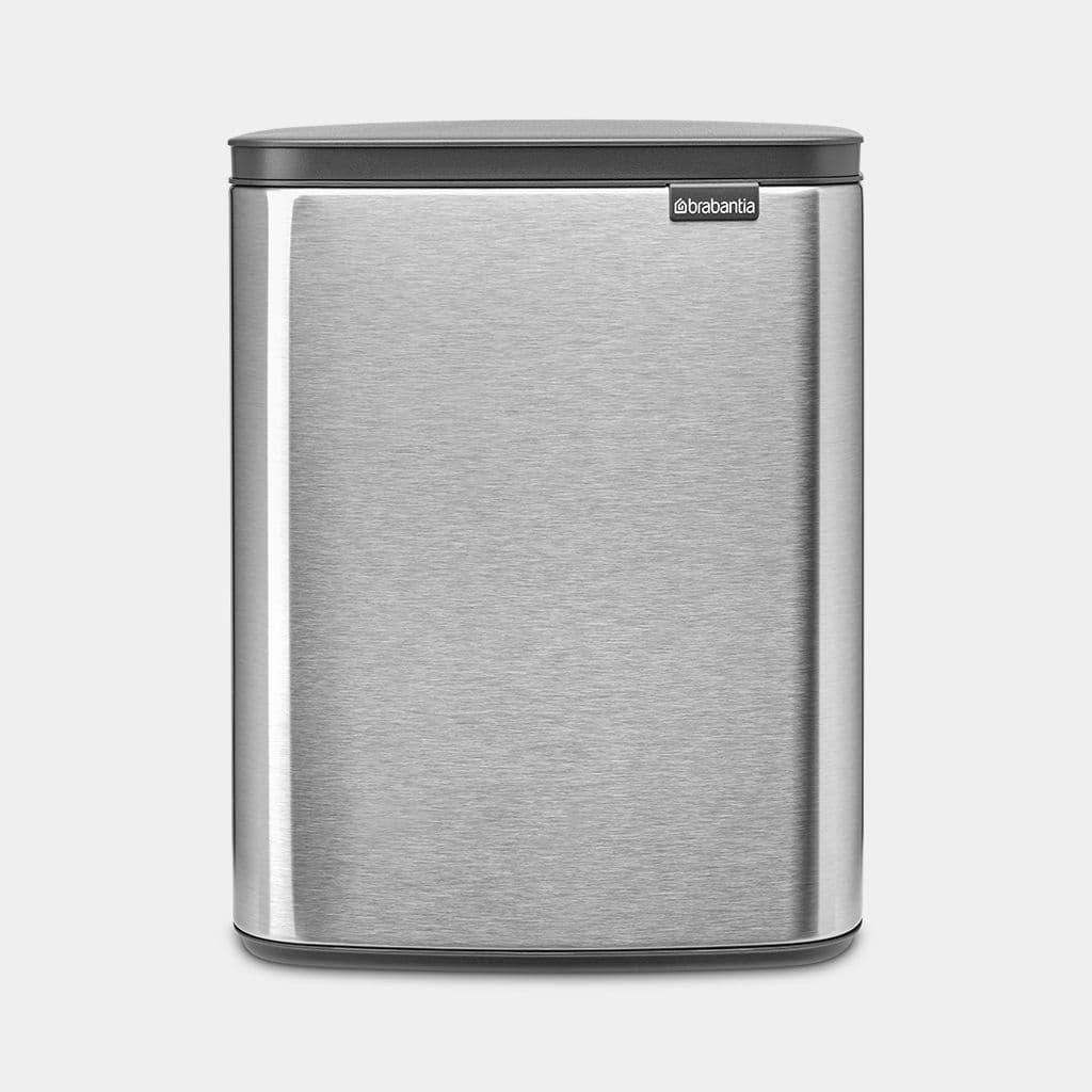 Brabantia Bo Waste Bin 12 Ltr - Matt Steel
