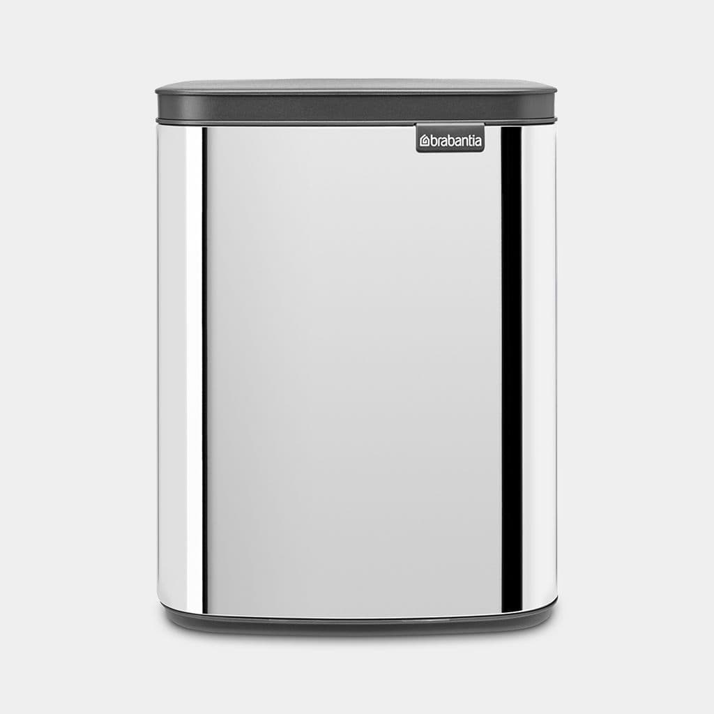 Brabantia Bo Waste Bin 7 Ltr - Brilliant Steel