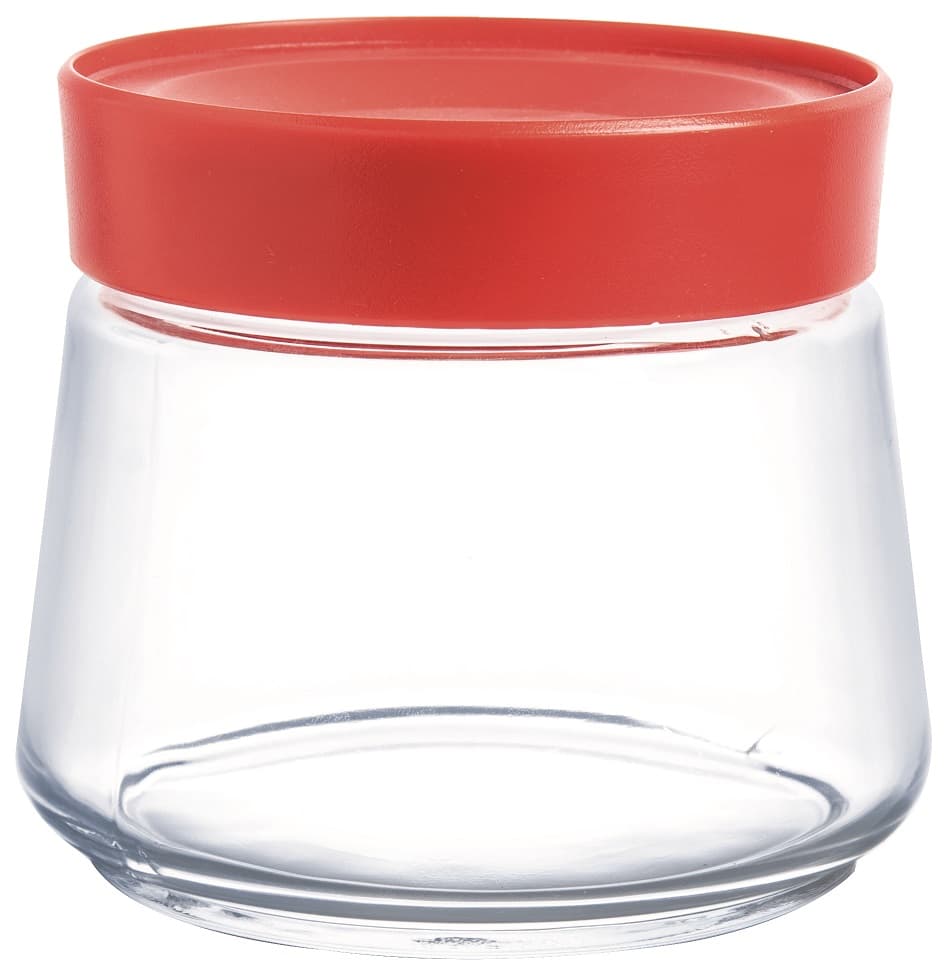 Luminarc Swing Jar 0.50Lt with Red Lid