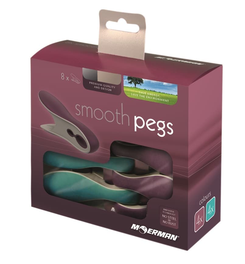 Moerman 8 Smooth Cloth Pegs