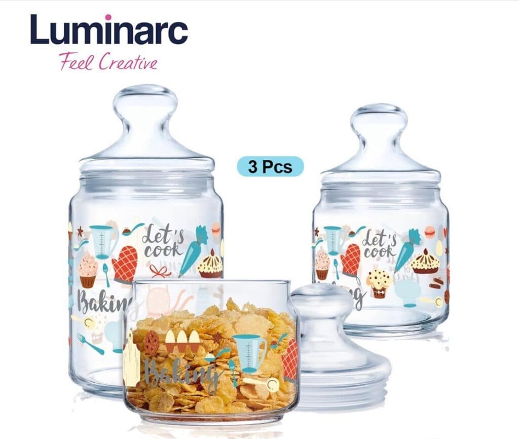 Luminarc Baking Time 3 pcs Pot Jar Set